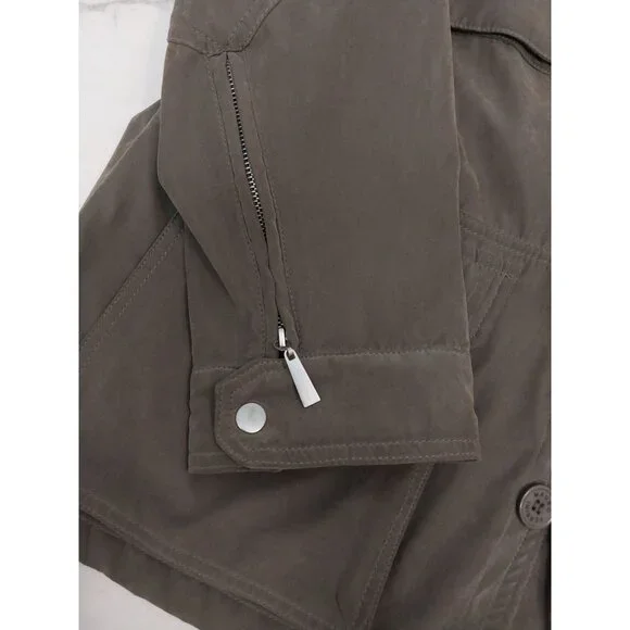 Mauro Ferrini Olive Green Faux Suede Utility Jacket Men's Sz XXL - Picture 10 of 16